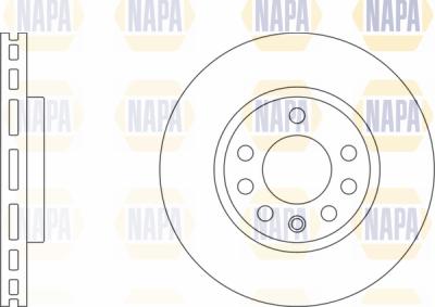 NAPA PBD8120 - Тормозной диск autospares.lv