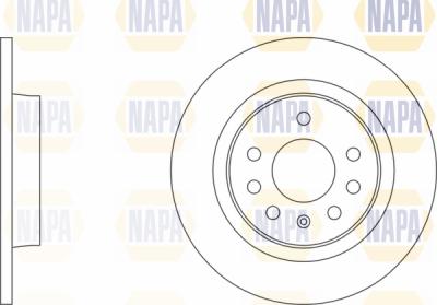 NAPA PBD8179 - Тормозной диск autospares.lv