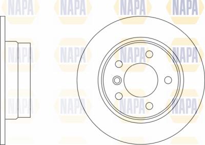 NAPA PBD8359 - Тормозной диск autospares.lv