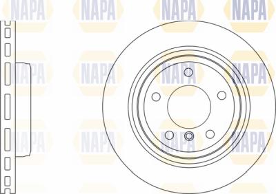 NAPA PBD8369 - Тормозной диск autospares.lv