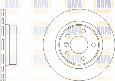 NAPA PBD8360 - Тормозной диск autospares.lv