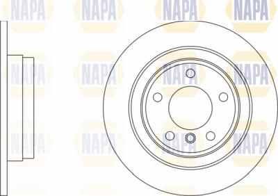 NAPA PBD8368 - Тормозной диск autospares.lv