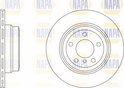 NAPA PBD8363 - Тормозной диск autospares.lv