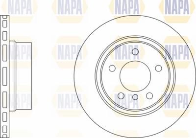 NAPA PBD8367 - Тормозной диск autospares.lv