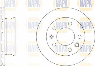 NAPA PBD8309 - Тормозной диск autospares.lv