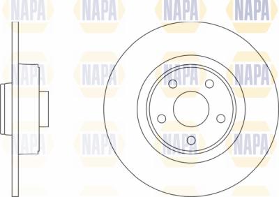 NAPA PBD8304 - Тормозной диск autospares.lv