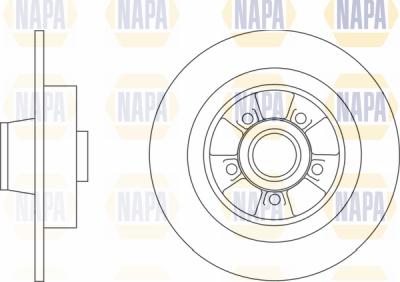 NAPA PBD8305 - Тормозной диск autospares.lv