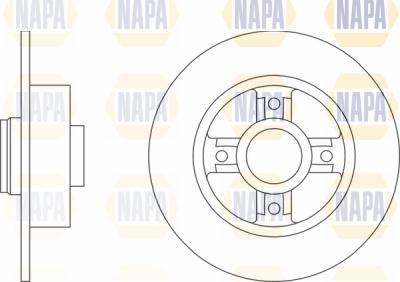 NAPA PBD8300 - Тормозной диск autospares.lv