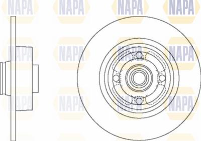 NAPA PBD8301 - Тормозной диск autospares.lv