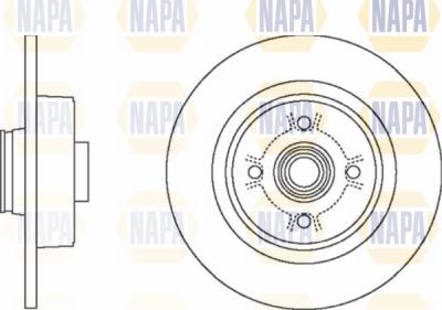 NAPA PBD8302 - Тормозной диск autospares.lv