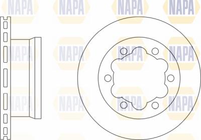 NAPA PBD8311 - Тормозной диск autospares.lv