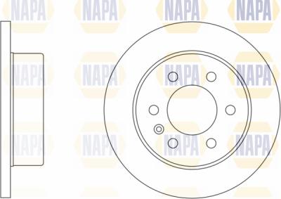 NAPA PBD8312 - Тормозной диск autospares.lv