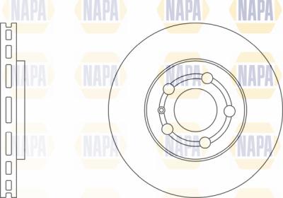 NAPA PBD8388 - Тормозной диск autospares.lv