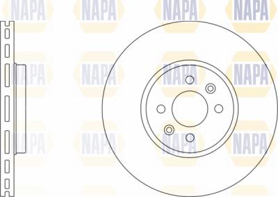 NAPA PBD8299 - Тормозной диск autospares.lv