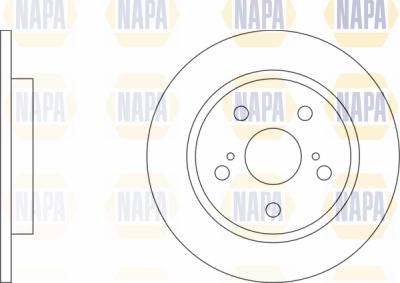 NAPA PBD8240 - Тормозной диск autospares.lv