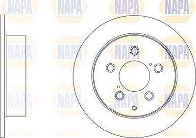 NAPA PBD8243 - Тормозной диск autospares.lv