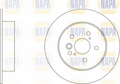 NAPA PBD8251 - Тормозной диск autospares.lv