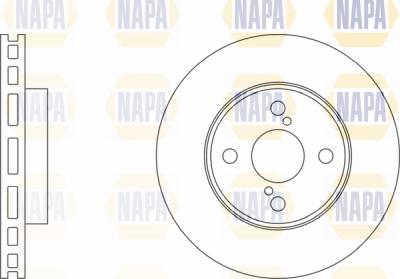 NAPA PBD8258 - Тормозной диск autospares.lv