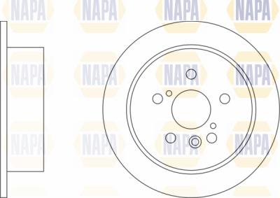 NAPA PBD8253 - Тормозной диск autospares.lv