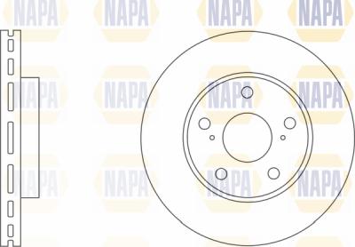 NAPA PBD8260 - Тормозной диск autospares.lv