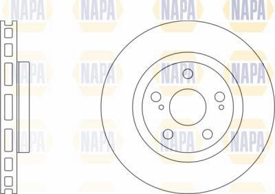 NAPA PBD8262 - Тормозной диск autospares.lv