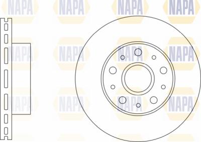 NAPA PBD8208 - Тормозной диск autospares.lv