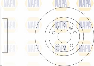 NAPA PBD8202 - Тормозной диск autospares.lv
