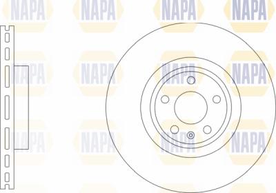 NAPA PBD8744 - Тормозной диск autospares.lv