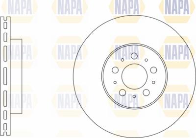 NAPA PBD8706 - Тормозной диск autospares.lv