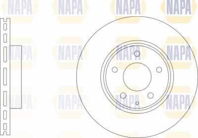 NAPA PBD8712 - Тормозной диск autospares.lv