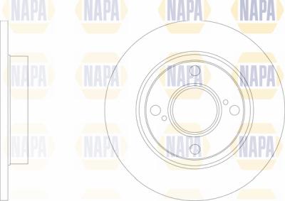 NAPA PBD8783 - Тормозной диск autospares.lv