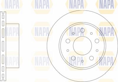 NAPA PBD8777 - Тормозной диск autospares.lv