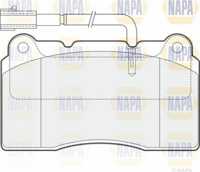 NAPA PBP7943 - Тормозные колодки, дисковые, комплект autospares.lv