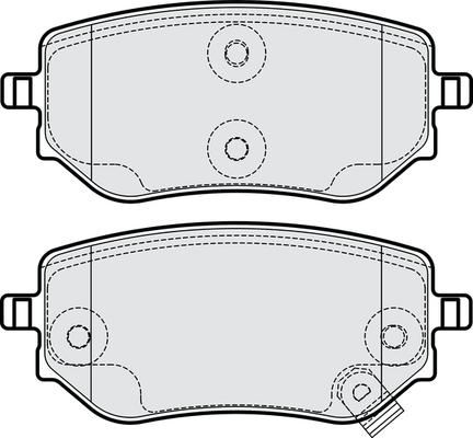 NAPA PBP7954 - Тормозные колодки, дисковые, комплект autospares.lv