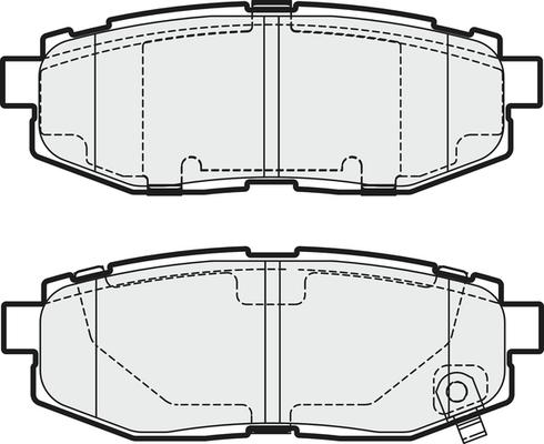 NAPA PBP7953 - Тормозные колодки, дисковые, комплект autospares.lv