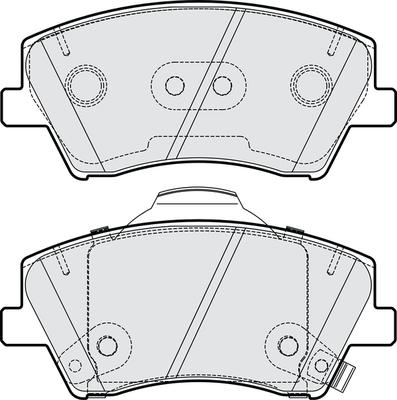 NAPA PBP7964 - Тормозные колодки, дисковые, комплект autospares.lv