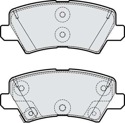 NAPA PBP7965 - Тормозные колодки, дисковые, комплект autospares.lv