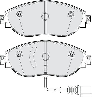 NAPA PBP7960 - Тормозные колодки, дисковые, комплект autospares.lv