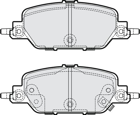 NAPA PBP7968 - Тормозные колодки, дисковые, комплект autospares.lv