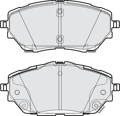 NAPA PBP7963 - Тормозные колодки, дисковые, комплект autospares.lv