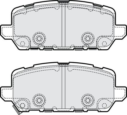 NAPA PBP7962 - Тормозные колодки, дисковые, комплект autospares.lv