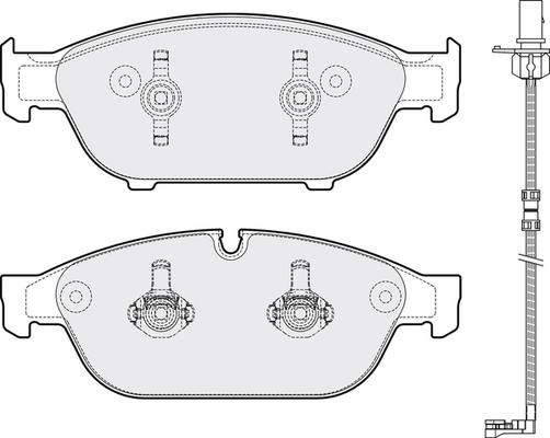 NAPA PBP7939 - Тормозные колодки, дисковые, комплект autospares.lv