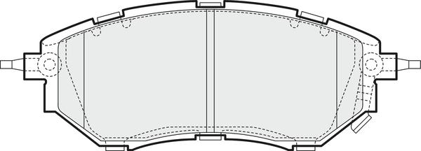 NAPA PBP7932 - Тормозные колодки, дисковые, комплект autospares.lv