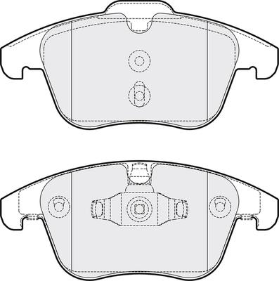 NAPA PBP7971 - Тормозные колодки, дисковые, комплект autospares.lv