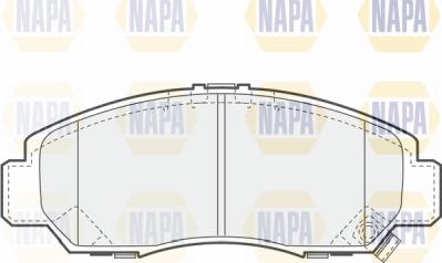 NAPA PBP7496 - Тормозные колодки, дисковые, комплект autospares.lv
