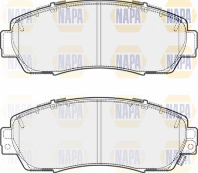 NAPA PBP7498 - Тормозные колодки, дисковые, комплект autospares.lv