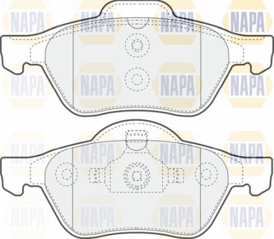 NAPA PBP7448 - Тормозные колодки, дисковые, комплект autospares.lv