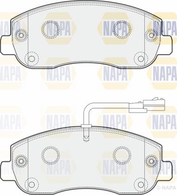 NAPA PBP7443 - Тормозные колодки, дисковые, комплект autospares.lv