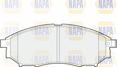 NAPA PBP7468 - Тормозные колодки, дисковые, комплект autospares.lv