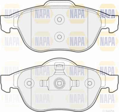 NAPA PBP7463 - Тормозные колодки, дисковые, комплект autospares.lv